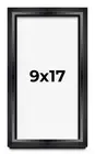 9x17 Shadow Box Frame Black | 1.25 inches Deep Real Wood Contemporary Shadowbox