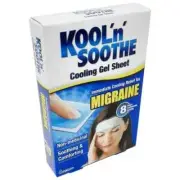 Kool n Soothe Migraine Cooling Strips - 4 Strips, blue WORLDWIDE SHIPPING