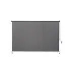 Coolaroo Outdoor Roller Shades 96"W x 72"L Cordless UV-Protection Fabric Pewter