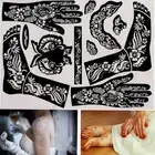 Drawing Temporary Decal Tattoo Stencils Body Art Template India Henna Kit