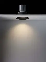 Custom 100mm LED Recessed Tri Colour 10W 90mm Cut Out Downlight in Black