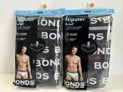Bonds Mens 10 Pack Hipster Underwear Briefs Undies Black/Red/Grey