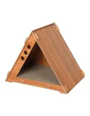 [PaWz] Cat Condo House Scratching Board in Brown