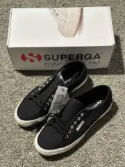 Superga 2750 Cotu Classic Sneaker Size 41 (Euro) Women Size 9.5 (USA) Black