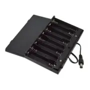 1Pc 12V 8-Section AA Battery Holder Case Box with Leads ABS Container Organizer