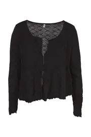 Wool Cardi With Hook Eye Closure--VIG-VW345
