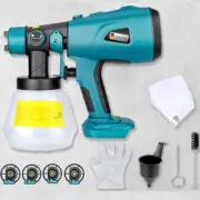 High Pressure Cordless Paint Sprayer for Makita Battery Electric HVLP Spray Gun