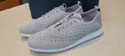 Cole Haan Women's 2 Zerogrand StitchLite Knit Grey Wingtip Shoes, W28586 Sz 10B