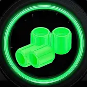 4pcs Luminous Valve Caps Fluorescent Night Glowing Car Motorcycle Bicycle Bike Valve Wheel Hub Caps Luminous Decors Stem Tyre