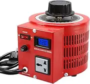 Auto Variable Voltage Transformer,110V-220V Input 0-300V Output AC Voltage Regulator,with LCD Display,Thermal Control Switch(Size:500VA,Color:110V)