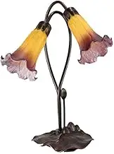 G&G Bros Orange Wine Twin Lily Table Lamp