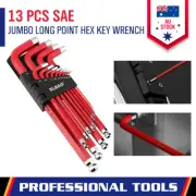 13-Piece Big Size Allen Key Set Metric Hex Key Wrench Heavy Duty SAE 5/64"-3/4"