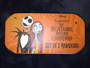 DISNEY Nightmare Before Christmas Halloween Ramekins (Set of 2) - Jack & Sally
