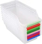 CAXUSD Fridge Organisation Storage Bins Set Fruit Containers for Refrigerator Plastic Storage Containers Random Color
