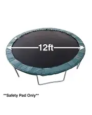 12ft Round Trampoline Safety Pad Green Trampoline Pro