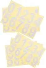 HOMOCONO Self Adhesive Mailbox Numbers House Stickers Reflective Address Number Decals 0-9 Decorative Sticker Set for