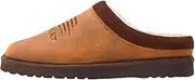 [ARIAT] Men's Indoor/Outdoor Comfortable Suede Upper Square Toe Patriot Slippers with Shearling Lining