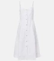 [AG Jeans] AG Jeans Saint Raphael denim midi dress AU 10 white