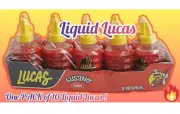 Liquid Lucas Gusano Chamoy Flavored Chili Mexican Candy (1.26, 10 count)