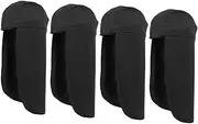 [WOFASHPURET] Long Tail Hat Cooling Skull Cap Sunscreen Hat New York Hat Mini Bike Accessories Workout Hats for Men Hard Hat Liner UV Hat Polyester Sun Shade Hat Long Tail Turban Hat Black