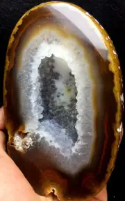 839g WOW! Agate Geode! NATURAL CARNELIAN CRYSTAL QUARTZ Geode Agate #39