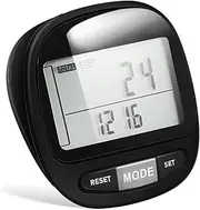 NAMOARLY Accurate 3D Sensor Pedometer by Fitness Tracker Simple Step Counter for Walking Clip on Portable Step Counter 7-Day Memory