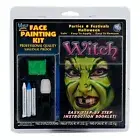 Green Witch Face Paint Kit Washable Halloween Costume Makeup For Parties