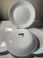 Set Of 4 Corelle Winter Frost White Dinner Plates 10 1/4"