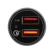 3sixT Car Charger with Qualcomm Quick Charge 3.0 plus USB-A to USB-C Cable 1m