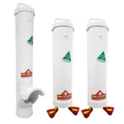 DINE-A-CHOOK Chicken Feeder & Drinker Combo / Chook Waterer 8 Litres / Poultry
