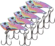 VANZACK 5pcs Tilted Bass Lure Bait Lures for Fishing Fish Shaped Fishing Lures Fishing Equipment Fishing Tools Fishing Lures for Outdoor Fish Fishing Lures Fish Shaped Lure Metal