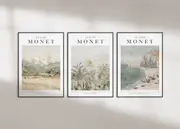 [Namly Design] Posters - Claude Monet / Set of 3