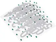 Veemoon 6 Sets Reflective Number Stickers for Mailbox Trash Can Fluorescent Decals for Address Signs Durable Versatile for Outdoor Use