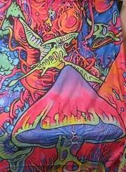 Wall Hanging Trippy Mushroom Hippie Tapestry Abstract Psychedelic Home Decor
