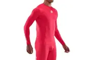Skins Men's Series-1 Running/Gym Long Sleeve Top Red