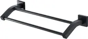 Double Towel Rail Wall Mounted 40 50CM Towel Rack Bathroom 304 Stainless Steel Black Towel Bar Towel Hanger Black Towel Holder Towel bar(40cm)