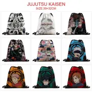 Anime Jujutsu Kaisen Drawstring Bag Waterproof Hiking Shoulder Bag Organizer Bag