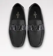 Louis Vuitton Monte Carlo Mocassin 8.5 Driver Loafers Slip-on LV black