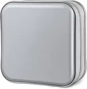 40 Capacity CD Case, DVD Case Wallet Holder Binder DVD VCD DJ Storage Album Bag Hard Box Double Side DVD Storage case (Silver)