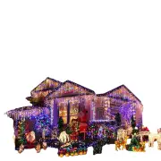 NNEOBA LED Curtain Icicle String Light Street Garland