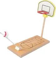 Wooden Table Basketball Game Mini Finger Basketball for Fun Desktop Sports Game for Parent Interaction Improves Hand Eye Coordination and Creativity for Ages