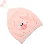 SOESFOUFU Coral Fleece Dry Hair Hat Towel Towels Shower Cap Bonnet Blow Dryer Hair Dryer Washcloths Dry Hair Towel Hair Drying Cap Hair Towel Caps Hair Towel Pink