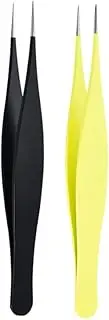 Super Sharp Pointed Tweezers Precision Fine Point Tip Ingrown Hair Tweezers Kit Best Pointed Tweezers for Women Chin Hair Removal - Extra Thin Tweezers Precision Stainless Facial Hair Remover