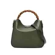 [Gucci] Gucci Bamboo-handle GG Tote Bag ONE SIZE GREEN