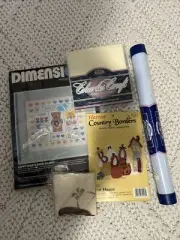 Cross Stitch Fabric And Cross Stitch For Baby & Country Border Appliqué Kit