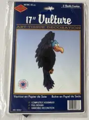Beistle Halloween Vulture Honeycomb Decoration 1993 Unopened 17’ New