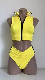 Schminke Dream kill Bill set pole wear dance zip off vest high leg bottoms