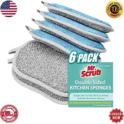 Sponges Kitchen Dish Sponge for Washing Dishes Cleaning Kitchen, All-Purpose, 6