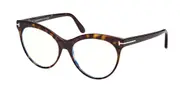 Tom Ford FT5827-B Blue-Light Block 052 Men's Glasses Tortoiseshell Size 55 - Private Health Rebate - Blue Light Block Available