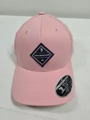 Travis Matthew Fern Grotto Heather Blush Pink SnapBack Hat New 110 Flexfit Tech